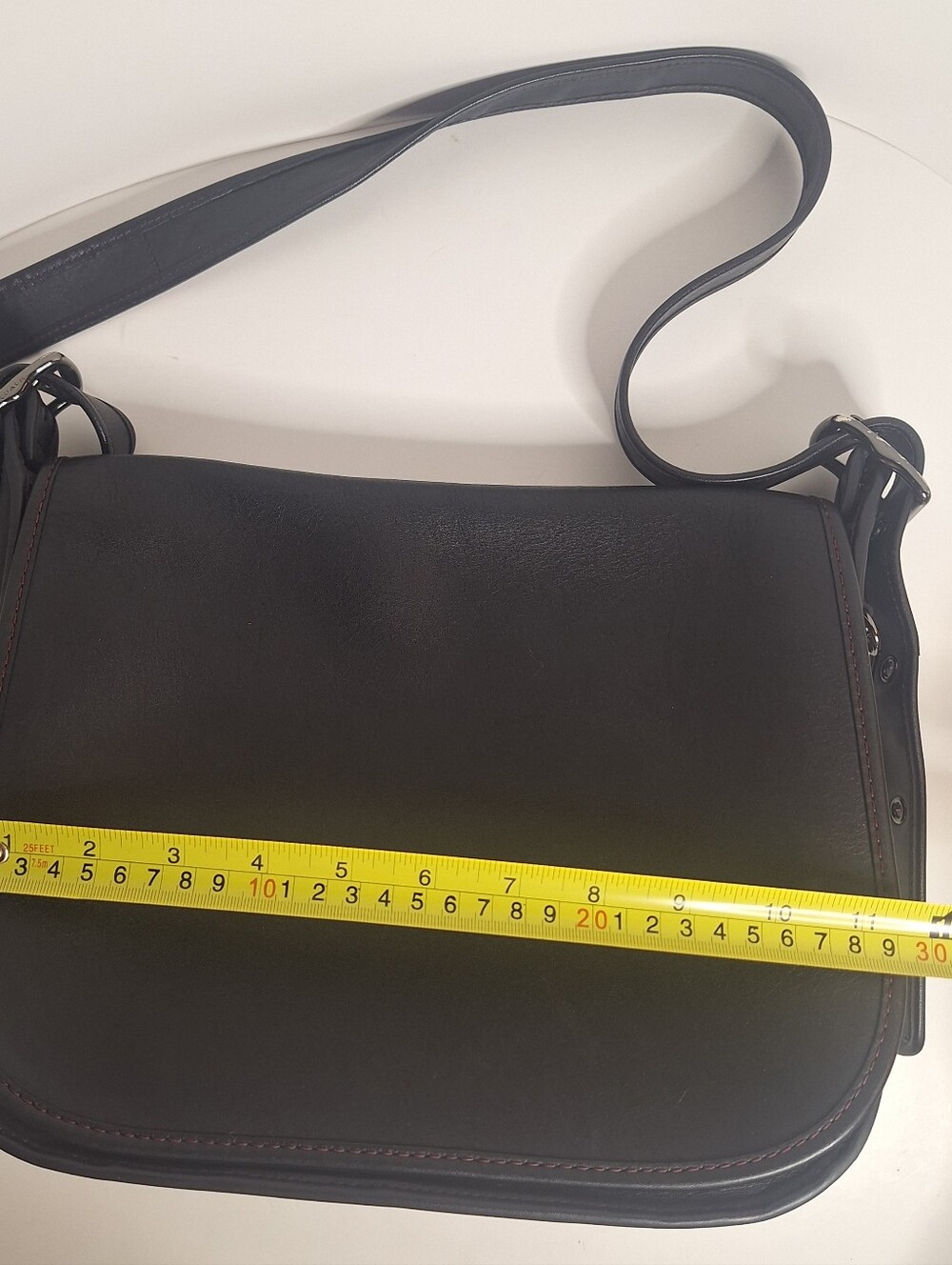 Coach Saddle Bag 75th Anniversary Leather Purse Crossbody 55298 Black Re-edition - Picture 14 of 16